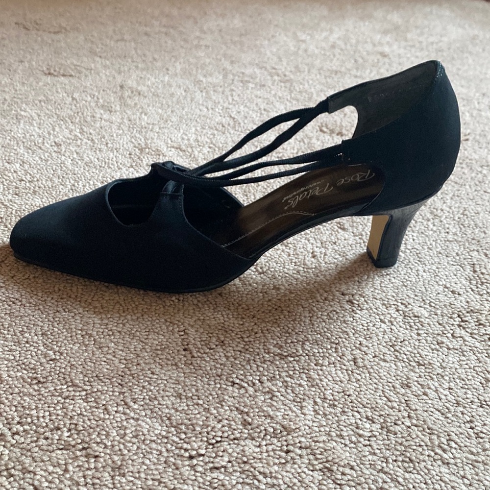 Walking Cradles Black Strappy Heels